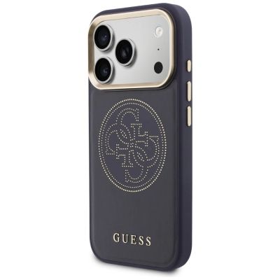 2. Guess Perforierte 4G MagSafe Hülle für iPhone 17 Pro Max - blau