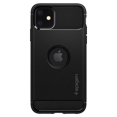 2. Spigen Rugged Armor Hülle für iPhone 11 – Mattschwarz
