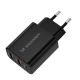 2. Wozinsky CWCUCB 30W USB-C / 2 x USB-A Wandladegerät - Schwarz