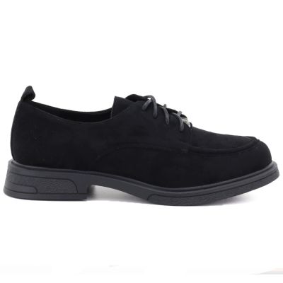 6. Schwarze Damen-Wildlederschuhe Vinceza 62332