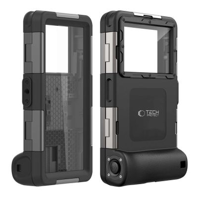 4. Tech-Protect Waterproof Case wasserdicht IPX8 für Smartphones 4,7-6,7" - schwarz