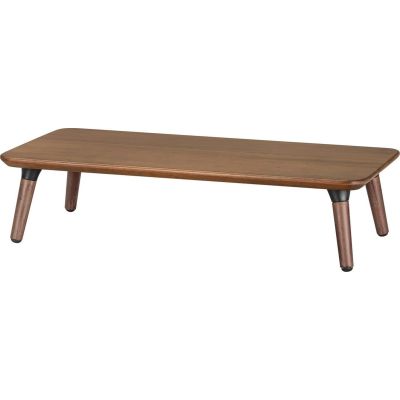 2. Maclean Monitor-/Laptopständer aus Holz (500 x 240 x 120 mm), Schwarznuss, max. 20 kg, MC-930