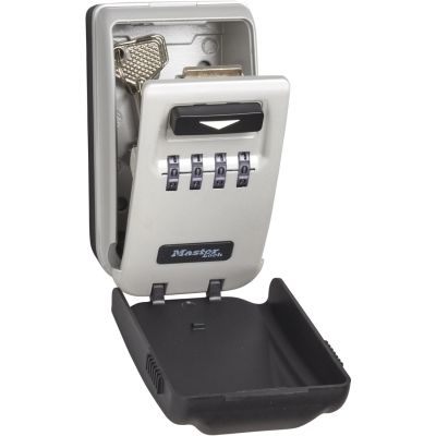 6. MASTER LOCK 5425EURD Grauer Wandtresor