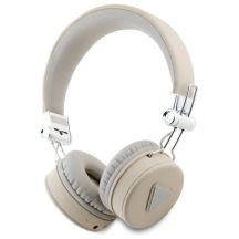 Guess Bluetooth-On-Ear-Kopfhörer ENC GUBH70PGTSPSE beige/beige genarbte klassische runde Form