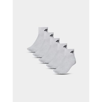 Lässige Knöchelsocken (5er-Pack) für Kinder 4F 4FJWMM00USOCU295-93S