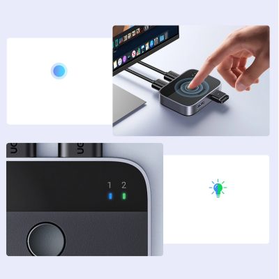 5. Ugreen CM757 2in1 Adapter 2x USB-A 3.0 (Eingang) / 2x USB-A (Ausgang) - Grau