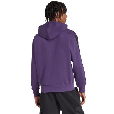 3. Herren adidas Essentials 3-Streifen Fleece-Sweatshirt Lila JX0740