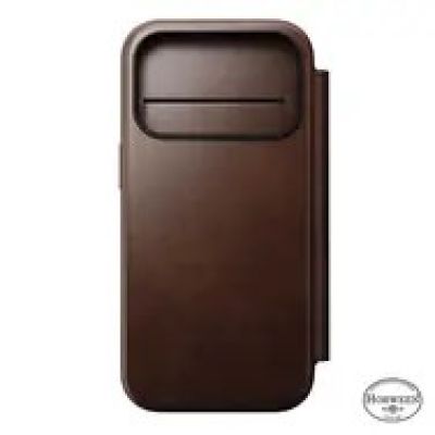 9. Nomad Moderne Leder-Folio-Handyhülle 16 cm (6,3") Braun