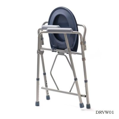 6. Klappbarer Toilettenstuhl mit verstellbarer Höhe