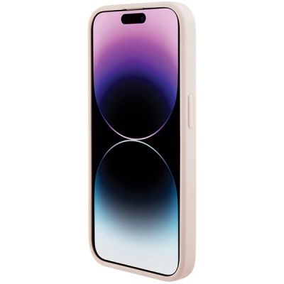 5. Karl Lagerfeld Quilted K Pattern Hülle für iPhone 15 Pro Max – Rosa