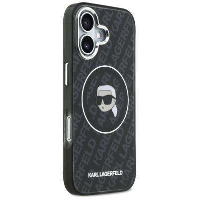 4. Karl Lagerfeld IML Karl Head Logo MagSafe Hülle für iPhone 17 - Schwarz
