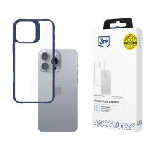 3mk Satin Armor Case+ Blau für Apple iPhone 16 Pro Max - transparent