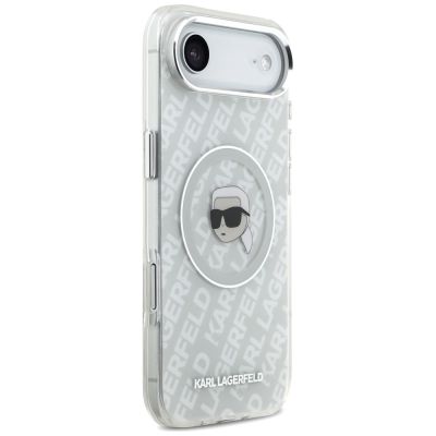 4. Karl Lagerfeld IML Karl Head Logo MagSafe iPhone Air Hülle – Grau