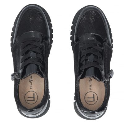 5. Filippo DP8105 Keilschuhe aus Lackleder in Schwarz