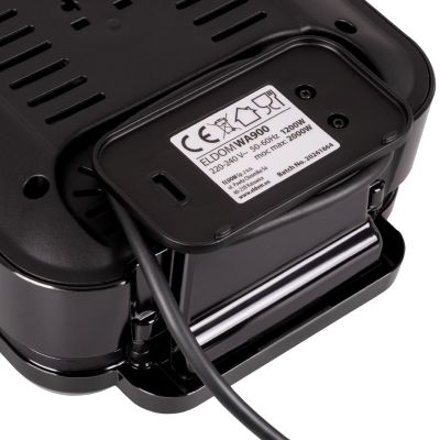 10. ELDOM WA900 WAFFELEISEN 1200-2000W, SANFTE TEMPERATURREGELUNG, DECKELVERRIEGELUNG, HEISSHALTENDER GRIFF