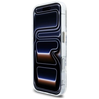 5. Karl Lagerfeld IML KL Script Logo MagSafe Hülle für iPhone 17 Pro Max – Transparent
