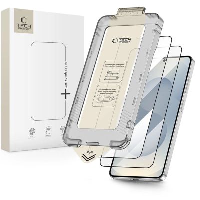 Tech-Protect Quick Set+ 2er-Pack Panzerglas für Samsung Galaxy S26+ - Schwarz