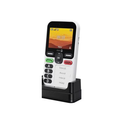 10. Doro Leva X10 6,1 cm (2,4") 117 g Schwarz, Weiß Handy für Senioren