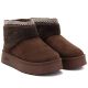 4. Big Star braune wasserdichte Plateau-Schneestiefel UU274171