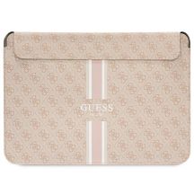 Guess 4G Printed Stripes Hülle für einen 14-Zoll-Laptop – Rosa