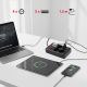8. MACLEAN Steckdosenleiste, Verlängerungskabel mit 4 Steckdosen + 3 USB-Anschlüssen, 110–240 V Wechselstrom, 50/60 Hz, max. 2,1 A, 2500 W, 1,5 m, Schwarz, MCE392 B