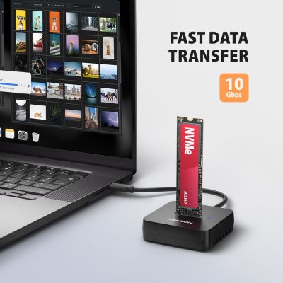 5. Axagon ADSA-M2C11L Festplatten-Dockingstation USB 3.2 Gen 2 (3.1 Gen 2) Typ-C Schwarz