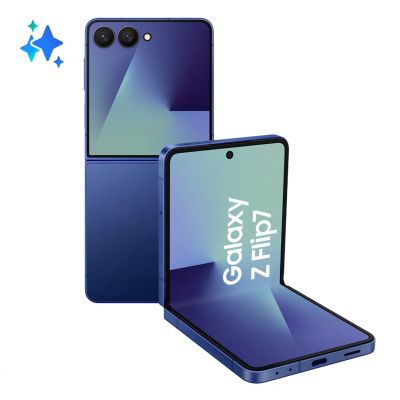 5. Samsung Galaxy Z Flip 7, 17,3 cm (6,8 Zoll), 5G, 12 GB RAM, 512 GB Speicher, 4300 mAh Akku, Blau