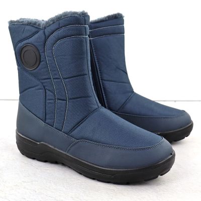 7. Damen-Flachstiefel mit Isolierung, marineblau, Potocki SU33310