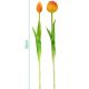26. Strauß aus 5 orangefarbenen Pfingstrosen-Tulpen, 39 cm, naturgetreue Frühlingsdekoration