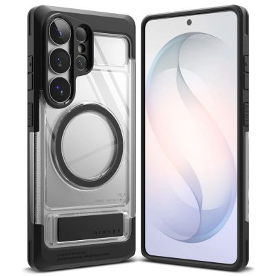 2. Ringke UX Magnetische MagSafe-Hülle für Samsung Galaxy S26 Ultra – Transparent Schwarz