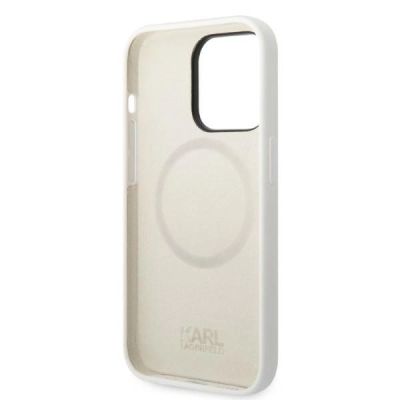 7. Karl Lagerfeld KLHMP14XSNCHBCH iPhone 14 Pro Max 6.7" Hardcase weiß/weiß Silikon Choupette MagSafe