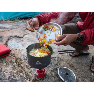 6. MSR 13231 Campingküchen-Behälter, 2,5-Liter-Glas, Aluminium, Grau