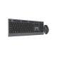 3. GEMBIRD Kabelloses Tastatur- und Maus-Set mit Dual-Modus, 2,4 GHz + Bluetooth, schlank, US-Layout, Schwarz