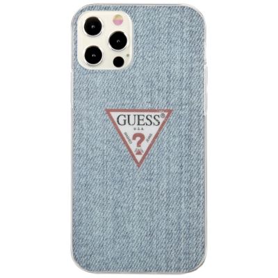 3. Guess GUHCP12LPCUJULLB iPhone 12 Pro Max 6.7" Blau/Hellblau Hardcase Jeans Collection