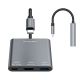 4. Hub Wozinsky WHCH-01 USB-C PD 100W HDMI 4K@30Hz USB-A 10Gbps - grau