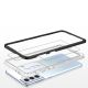 5. Klare 3in1 Hülle für Samsung Galaxy S22+ (S22 Plus) Rahmen Gel Cover Schwarz