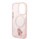7. Karl Lagerfeld Iconic Karl&Choupette MagSafe Hülle für iPhone 14 Pro Max – Pink