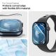 9. Spigen Elite Shield „EZ FIT“ 2-PACK Hybridglas für Apple Watch 10 (46 mm) – transparent