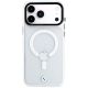 3. BMW Logo-Schutzhülle mit mattiertem IML- und Metalllogo (MagSafe) für iPhone 18 Pro Max / 17 Pro Max – Transparent