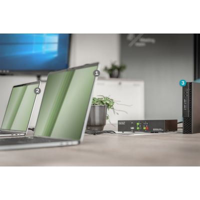 25. KVM-Switch, 4-Port, Einzeldisplay, 4K, HDMI