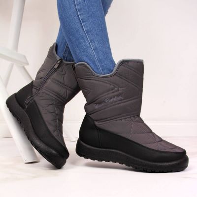 10. NEWS W EVE309B wasserdichte Schneestiefel grau 