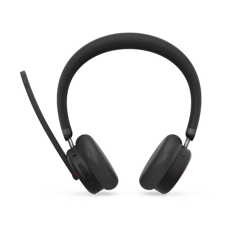 Lenovo ANC-Headset 6550, kabelloses Headset mit Kopfbügel, geeignet für Büro/Callcenter, USB Typ-C, Bluetooth, Schwarz