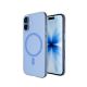 4. Puro Lite Mag TPU+PC Hülle kompatibel mit MagSafe für iPhone 17 - Transparent mit blauem Ring