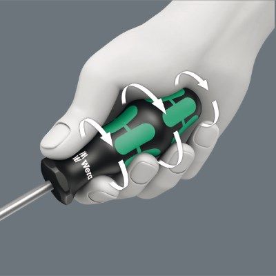 2. Kraftform Lasertip Schraubendreher-Set mit Aufhänger, 6-teilig