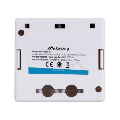 6. Lanberg OU6-0002-W Aufputzsteckdose (RJ-45; UTP; weiß)