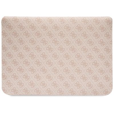 3. Guess 4G Stripe Metal Logo-Hülle für einen 14-Zoll-Laptop – Rosa