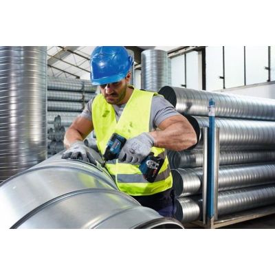 4. Bosch GDR 18V-200 Professional 3400 U/min Akkuschrauber Schwarz, Blau