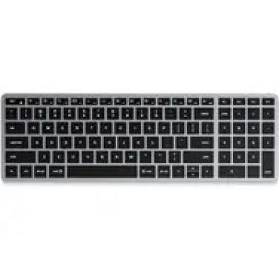 5. Satechi Slim X2 Bluetooth Backlit Keyboard – kabellose Tastatur mit Ziffernblock (Space Gray) US