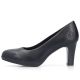 3. Rieker 41560-01 schwarze Lederpumps mit Blockabsatz