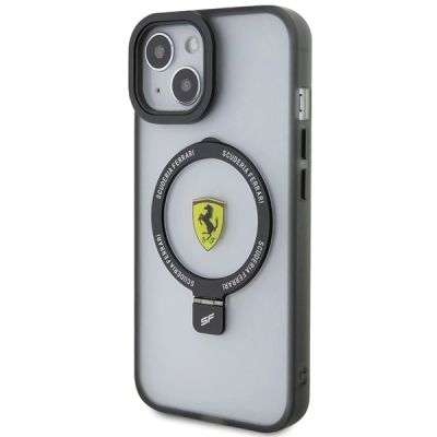 2. Ferrari FEHMP15SUSCAH iPhone 15 6,1" transparentes Hardcase Ring Stand 2023 Collection MagSafe